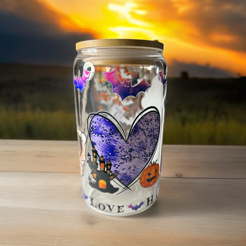 Peace love Halloween Tumbler Cup